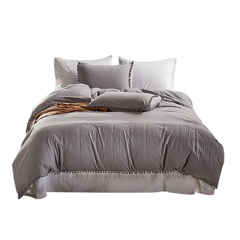 2/3PCS Solid Color Bedding Set Pure Cotton Pattern Simplicity Bed Sheet Quilt Cover Pillowcase Bedclothes Luxury Wedding Bedding
2/3PCS Solid Color Bedding Set Pure Cotton Pattern Simplicity Bed Sheet Quilt Cover Pillowcase Bedclothes Luxury Wedding Bedding