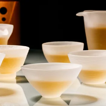 

Japanese Style Glass Teapot Heat-Resistant Transparent Tea Pitcher Creative Fair Mug Cha Hai Gongdao Teacup Kung Fu Drinkware