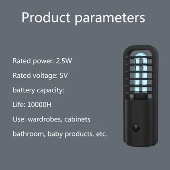UV Ozone Disinfection Lamp USB Charging UVC Ultraviolet Germicidal Sterilizer A2UE
UV Ozone Disinfection Lamp USB Charging UVC Ultraviolet Germicidal Sterilizer A2UE
