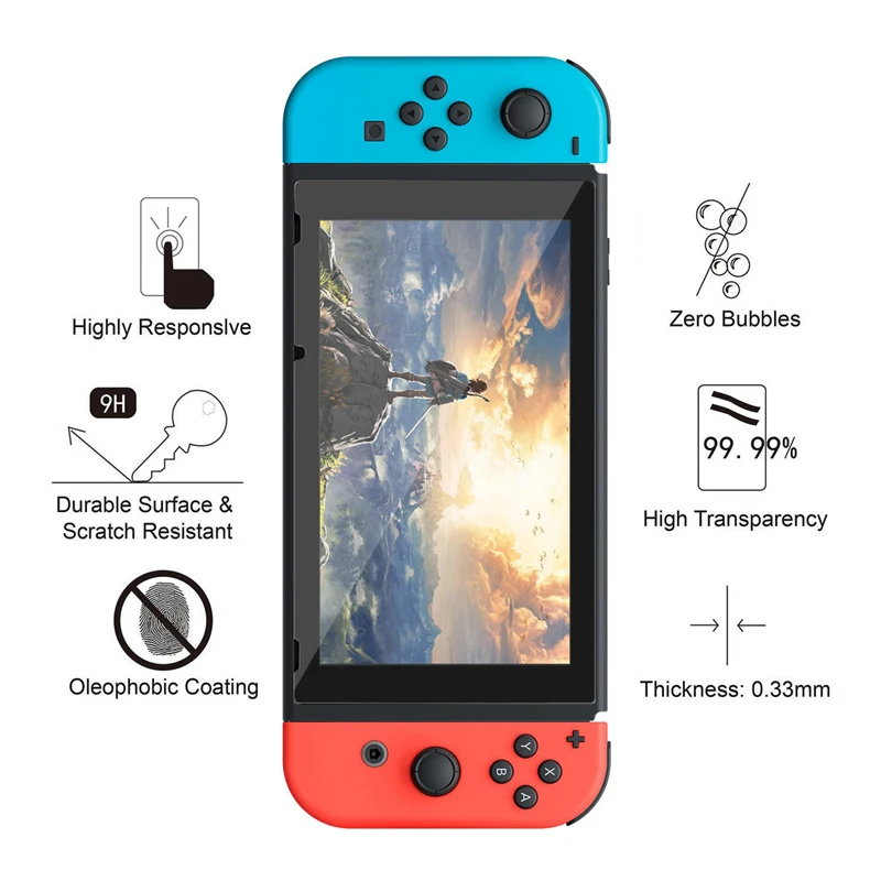 Premium An-ti Scratch Protective Screen Protector Film Tempered Glass For Nintendo Switch
Premium An-ti Scratch Protective Screen Protector Film Tempered Glass For Nintendo Switch