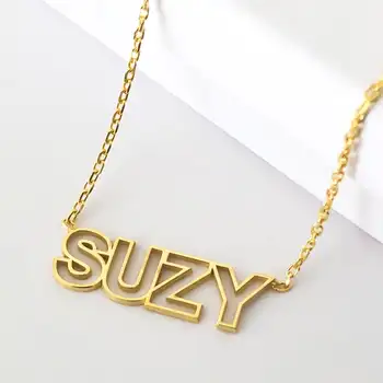 Customize hollow personalized name necklace custom stainless steel women's platinum necklaces gift for girls
Customize hollow personalized name necklace custom stainless steel women's platinum necklaces gift for girls
