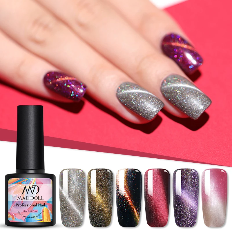 MAD DOLL Cat Eye Gel Nail Polish 8ml Blinking Soak Off Nail Art UV Gel Varnish Magnetic Effect Starsky Nail Gel Polish Lacquer
MAD DOLL Cat Eye Gel Nail Polish 8ml Blinking Soak Off Nail Art UV Gel Varnish Magnetic Effect Starsky Nail Gel Polish Lacquer