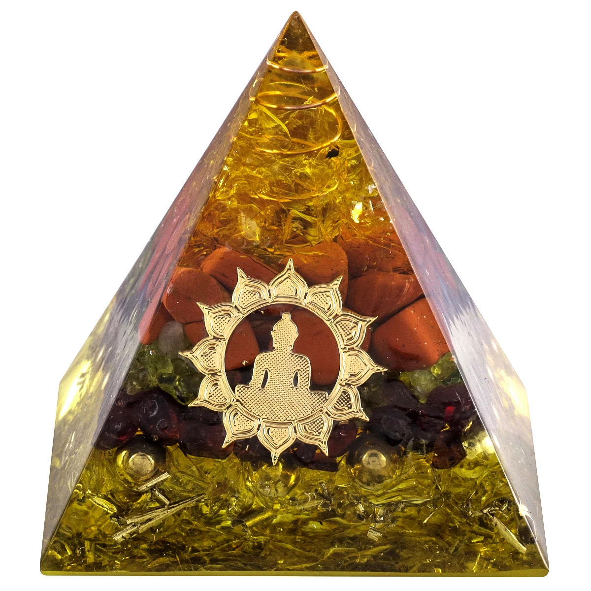 TUMBEELLUWA Healing Crystal Energy Converter Orgonite Pyramid Buddha Patterns Reiki Orgone Stone Lucky Resin Figurine Decoration
TUMBEELLUWA Healing Crystal Energy Converter Orgonite Pyramid Buddha Patterns Reiki Orgone Stone Lucky Resin Figurine Decoration