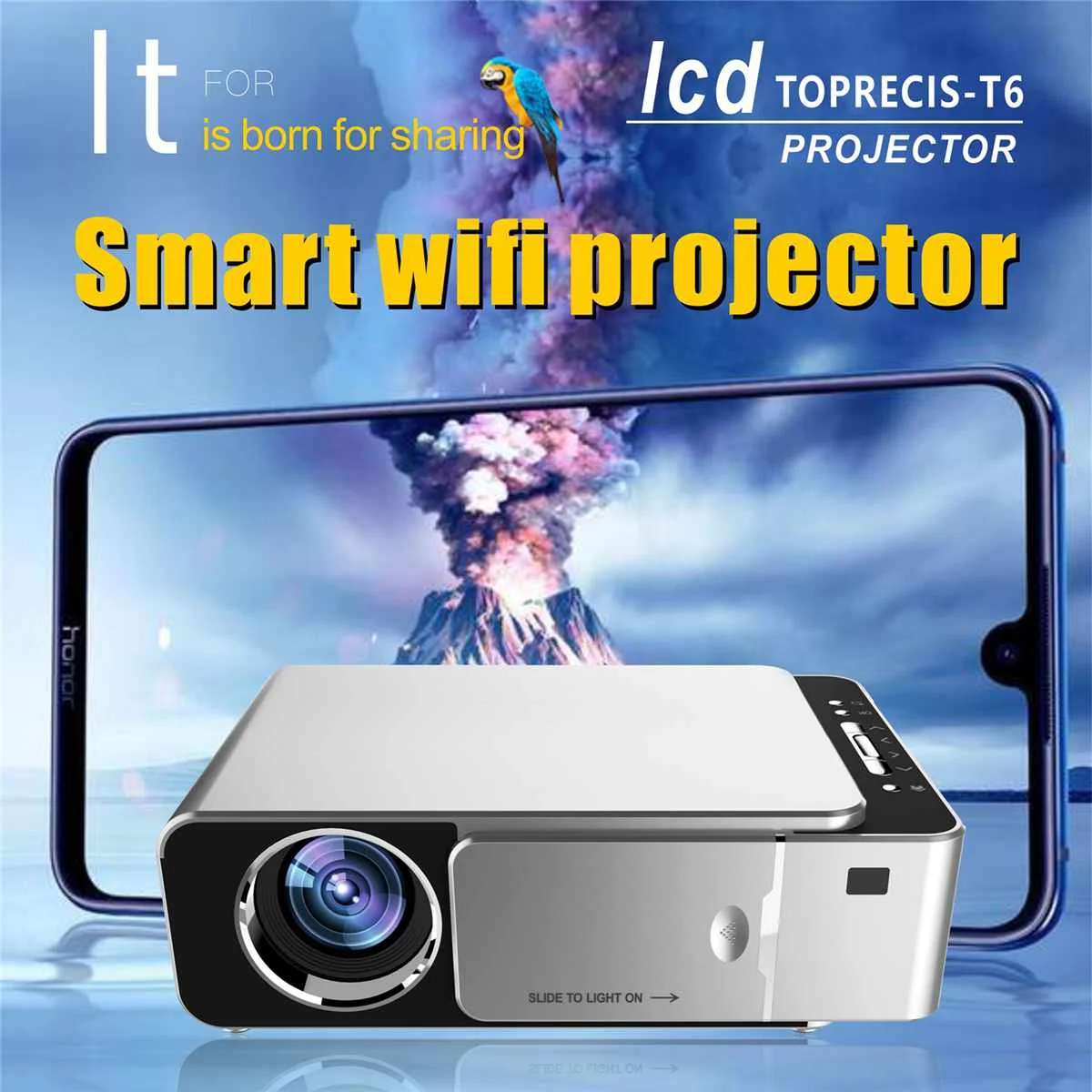 3D LED Projector 1280*720 Portable HD Mobile Phone Wireless Home Theater HDMI/USB/SD Remote Control Home Theatre Projector 70W
3D LED Projector 1280*720 Portable HD Mobile Phone Wireless Home Theater HDMI/USB/SD Remote Control Home Theatre Projector 70W
