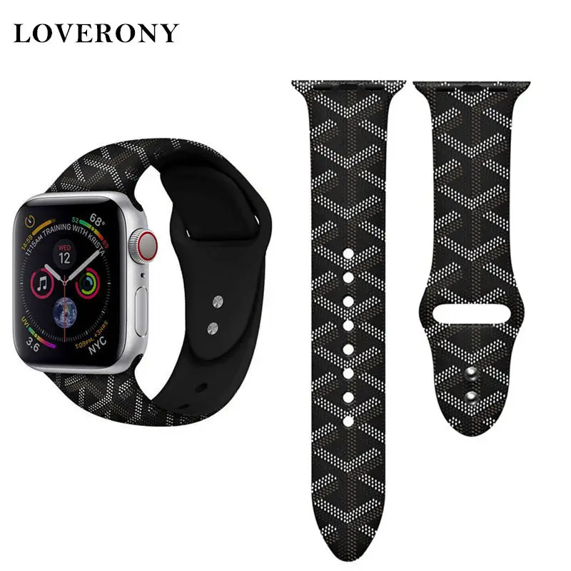LOVERONY силиконовый ремешок 42 мм 44 38 40 для Apple Watch версии 5/4/3/2/1 часов i часы браслет на