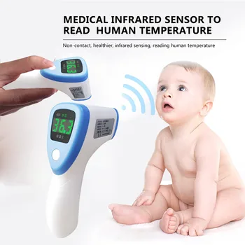 Digital IR Thermometer Non-contact LCD Digital Handheld Infrared Thermometer Kids Adult Body Temperature Measurement #LR4
Digital IR Thermometer Non-contact LCD Digital Handheld Infrared Thermometer Kids Adult Body Temperature Measurement #LR4