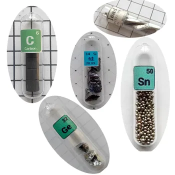 Carbon Group Element Sealed Set Periodic Table Carbon Silicon Germanium Tin Lead Crystal Pure Element Collection
Carbon Group Element Sealed Set Periodic Table Carbon Silicon Germanium Tin Lead Crystal Pure Element Collection