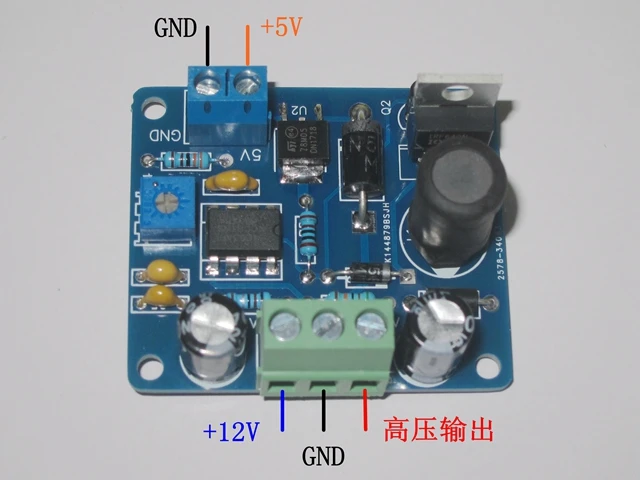 Glow Tube DC Boost Circuit, Mc34063 Scheme, 12V Input, High Current, with 5V Output
Glow Tube DC Boost Circuit, Mc34063 Scheme, 12V Input, High Current, with 5V Output