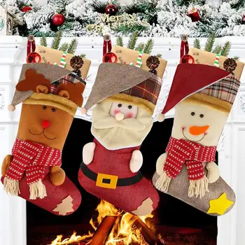 Christmas Socks car styling Cute Elk Snowman Candy Bag Christmas Decorations Christmas Ornaments Christmas New Year Decor 
Christmas Socks car styling Cute Elk Snowman Candy Bag Christmas Decorations Christmas Ornaments Christmas New Year Decor