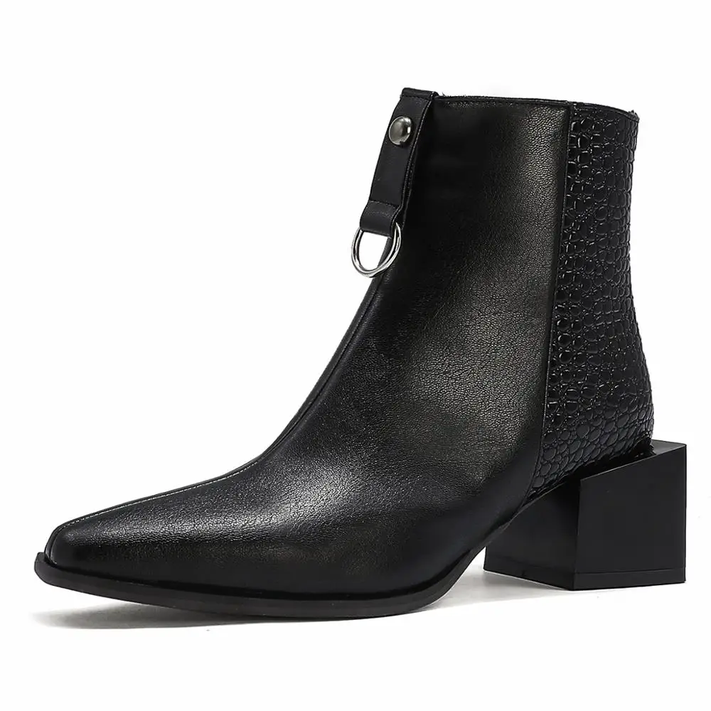Oversized Snakeskin Leather Stitching Square Toe Chunky Heel Chelsea Boots Stone Pattern Thick Bottom Mid Heel Ankle Boots Snake
Oversized Snakeskin Leather Stitching Square Toe Chunky Heel Chelsea Boots Stone Pattern Thick Bottom Mid Heel Ankle Boots Snake