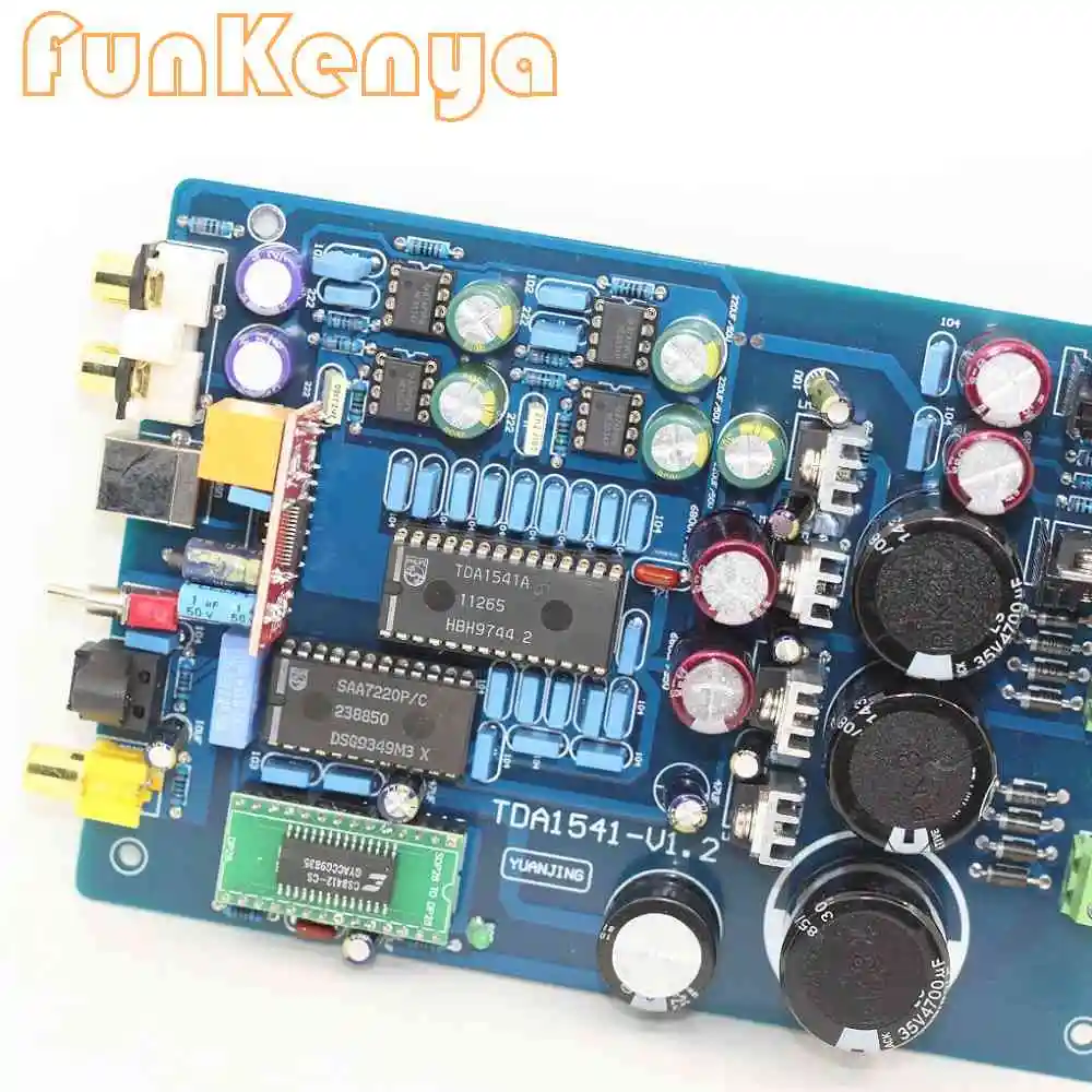 

Finished DAC Board Optical Fiber Coaxial USB Decoder Preamplifier Board TDA1541 SAA7220