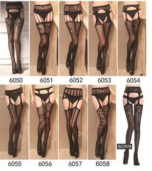 

Transparent Black Fishnet Stocking Thigh Sheer Tights Women Sexy Lingerie Elastic Stockings Open crotch Pantyhose Hollow garter