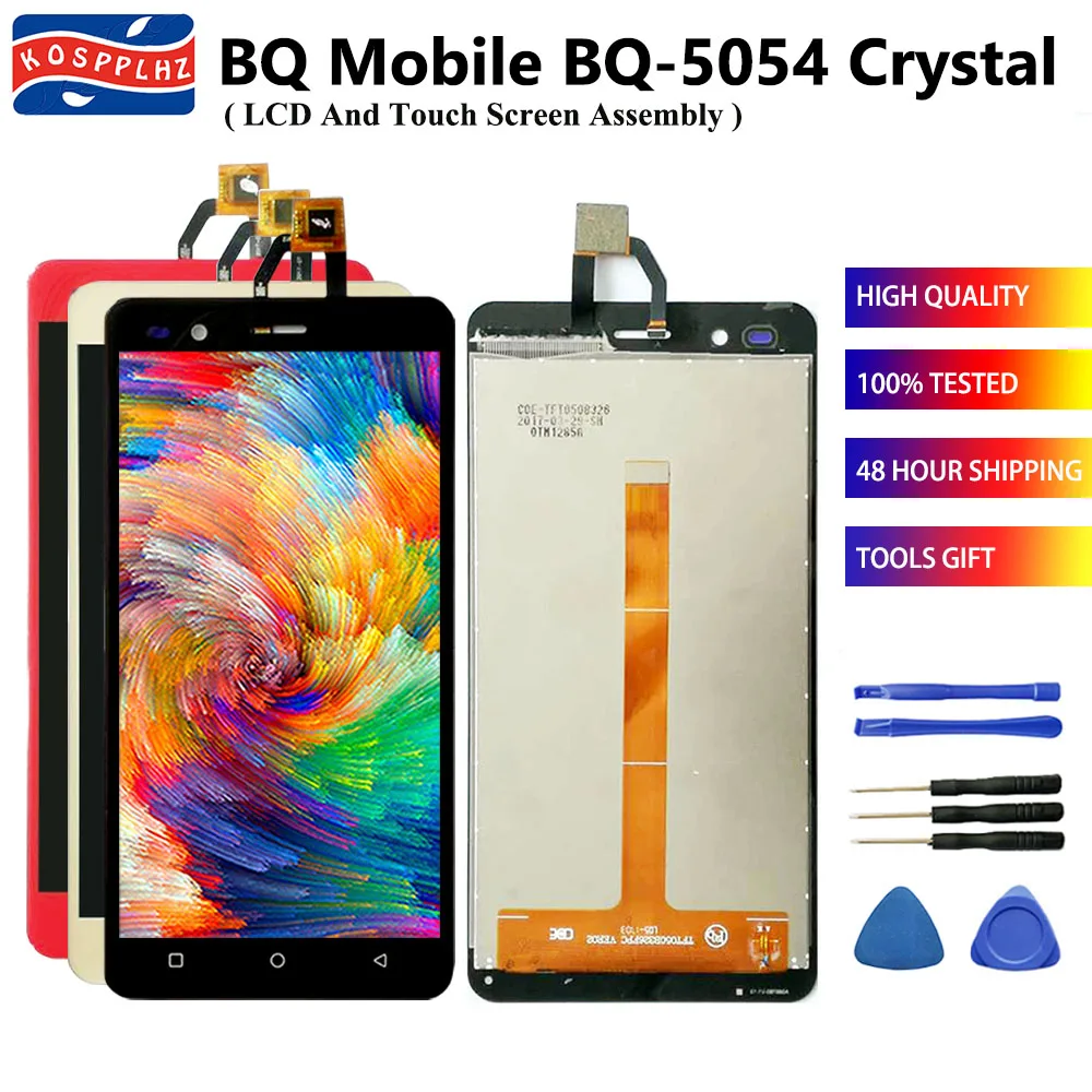 5.0" For BQ Mobile BQ-5054 Crystal LCD Display + Touch Screen Sensor Assembly Replacement BQ5054 5054 | Мобильные телефоны и