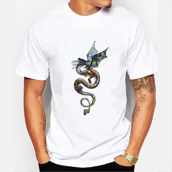 2020 T Shirts Men Short Sleeves Fire Dragon T Shirts Print Hip Hop Oversized T Shirt White Streetwear Tees
2020 T Shirts Men Short Sleeves Fire Dragon T Shirts Print Hip Hop Oversized T Shirt White Streetwear Tees