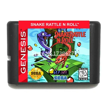Snake Rattle n Roll 16Bit Game Cartridge for Sega MegaDrive & Genesis System Consoles
Snake Rattle n Roll 16Bit Game Cartridge for Sega MegaDrive & Genesis System Consoles