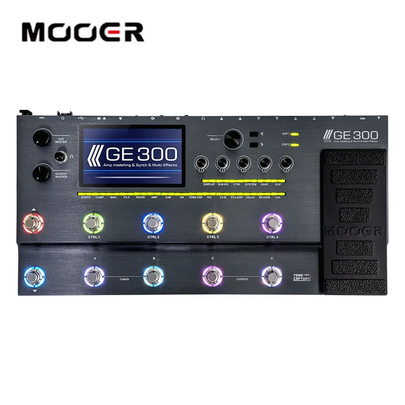 MOOER GE300 flagship multi-effect instrument processor 108 digital amp models 164 high-quality effects guitar effect pedal
MOOER GE300 flagship multi-effect instrument processor 108 digital amp models 164 high-quality effects guitar effect pedal