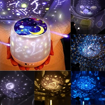 Rotating LED Star Moon Sky Light Projector Magic Rotating Tricolor Baby Kid Bedroom Night Lamp with Dimming USB+Battery Powered
Rotating LED Star Moon Sky Light Projector Magic Rotating Tricolor Baby Kid Bedroom Night Lamp with Dimming USB+Battery Powered