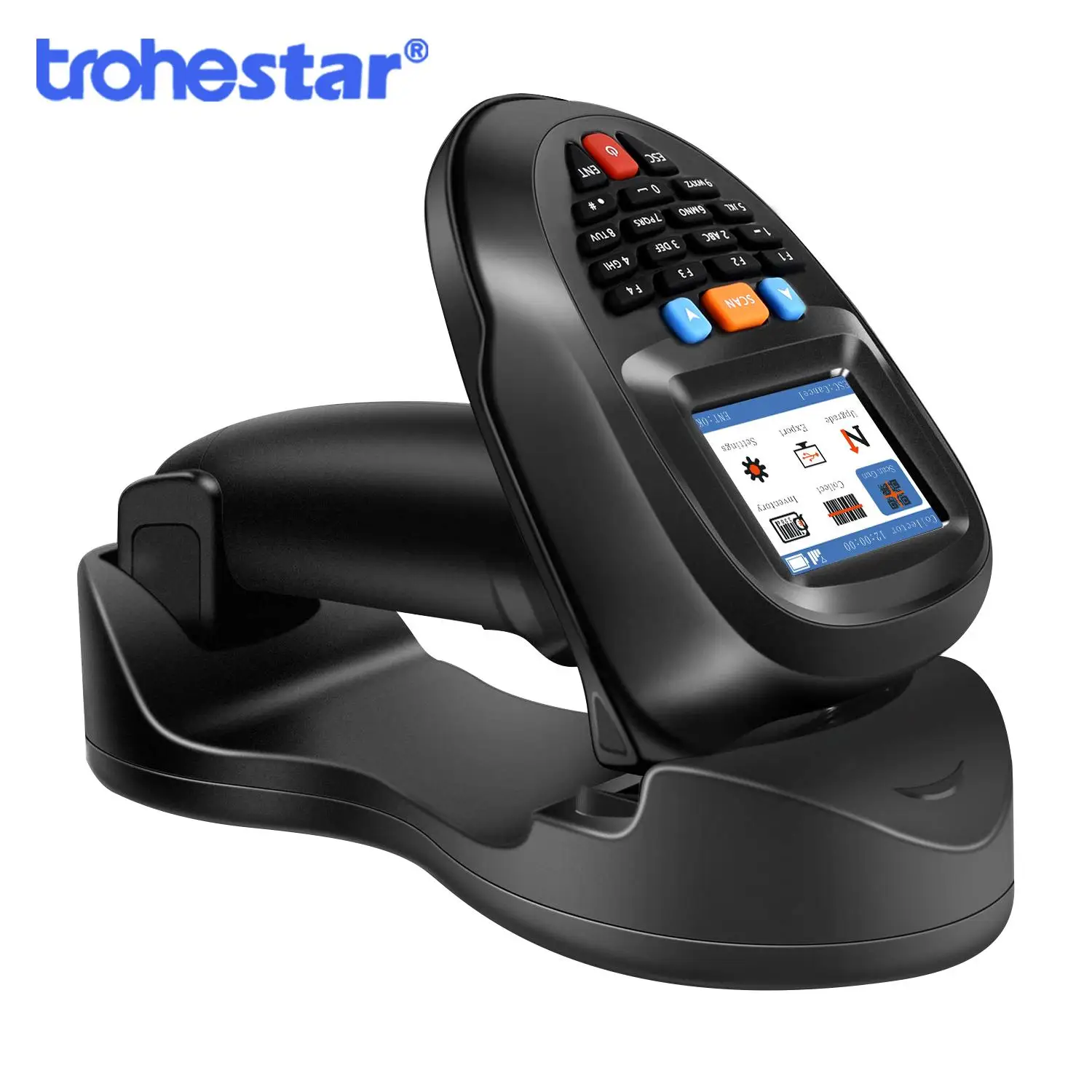 Trohestar Barcode Scanner Wireless Handheld Portable Data Terminal Inventory Device 2.4GHz Bar Code Reader Bluetooth Scanners
Trohestar Barcode Scanner Wireless Handheld Portable Data Terminal Inventory Device 2.4GHz Bar Code Reader Bluetooth Scanners