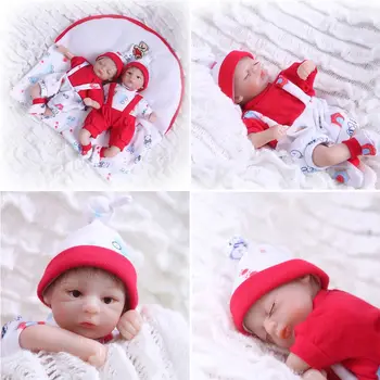 20cm Twin Reborn Doll Realistic Soft Silicone Vinyl Newborn Babies Toy Boy Girl Clothes Lifelike Handmade Gift 72XC
20cm Twin Reborn Doll Realistic Soft Silicone Vinyl Newborn Babies Toy Boy Girl Clothes Lifelike Handmade Gift 72XC