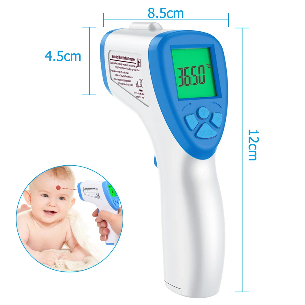 Muti-fuction Baby/Adult Digital Termomete Infrared Forehead Body Thermometer Gun Non-contact Temperature Measurement Device
Muti-fuction Baby/Adult Digital Termomete Infrared Forehead Body Thermometer Gun Non-contact Temperature Measurement Device