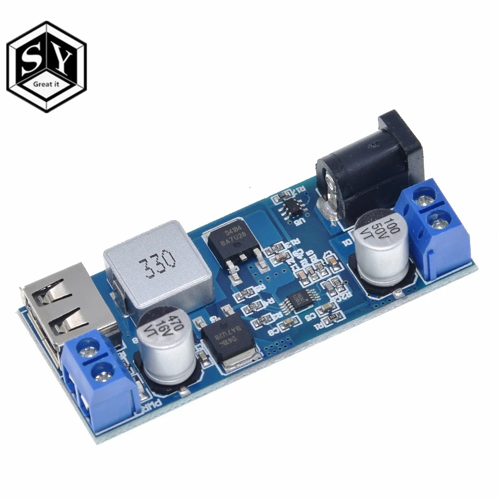 Replace LM2596S DC-DC 24V/12V To 5V 5A Step Down Power Supply Buck Converter Adjustable USB Step-down Charging Module For Phone
Replace LM2596S DC-DC 24V/12V To 5V 5A Step Down Power Supply Buck Converter Adjustable USB Step-down Charging Module For Phone