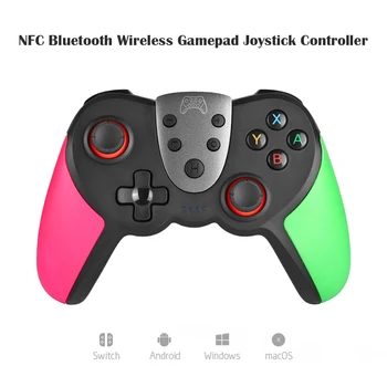NFC Bluetooth Wireless Gamepad Joystick Controller LED 16 Keys Double Motor 3D Rocker Gyroscope Fit for Nintend Switch
NFC Bluetooth Wireless Gamepad Joystick Controller LED 16 Keys Double Motor 3D Rocker Gyroscope Fit for Nintend Switch