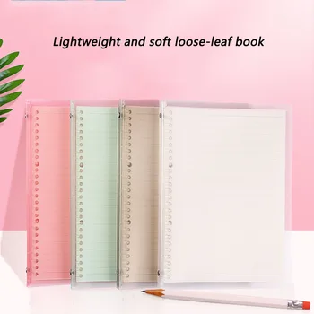 Translucent Loose-Leaf Notebook A5 B5 Soft Binder Ring Journal Daily Planner Binder Replacement Paper Office School Supplies
Translucent Loose-Leaf Notebook A5 B5 Soft Binder Ring Journal Daily Planner Binder Replacement Paper Office School Supplies