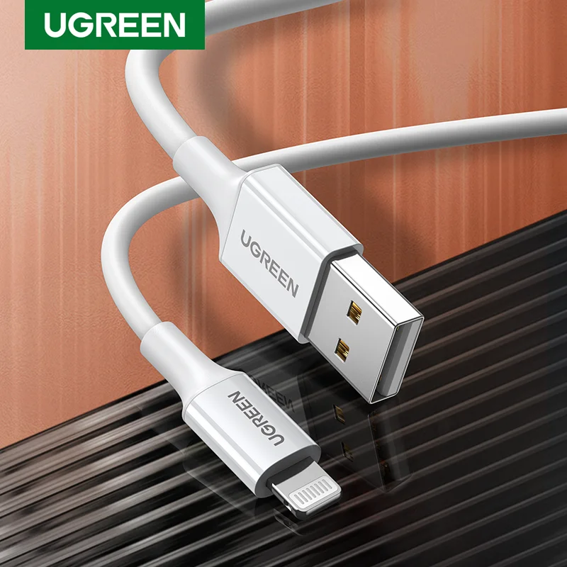 MFi USB-кабель Ugreen для iPhone 13 12 Pro Max быстрое зарядное устройство с разъемом Lightning iPad Mini