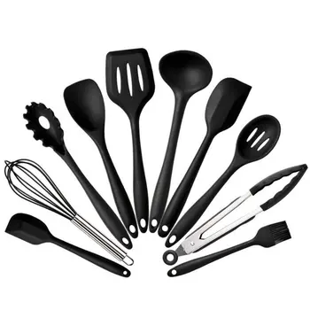 Non-Stick Shovel Colander Spoon Egg Beater Kitchenware Set Silicone Kitchenware Set 10 Kitchen Tools
Non-Stick Shovel Colander Spoon Egg Beater Kitchenware Set Silicone Kitchenware Set 10 Kitchen Tools