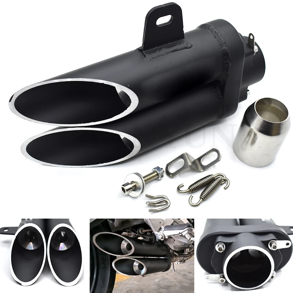 Universal 38-51mm high quality motorcycle double tube muffler for Yamaha FZ6 FAZER FZ6R FZ8 MT-07/FZ-7 MT-09/SR/FZ9 FZ1 FAZER
Universal 38-51mm high quality motorcycle double tube muffler for Yamaha FZ6 FAZER FZ6R FZ8 MT-07/FZ-7 MT-09/SR/FZ9 FZ1 FAZER
