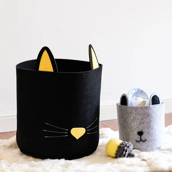 Simple Felt Fabric Storage Basket Convenient Folding Box Clothing Toys Debris Laundry Organizer Home Supplies Storage 
Simple Felt Fabric Storage Basket Convenient Folding Box Clothing Toys Debris Laundry Organizer Home Supplies Storage