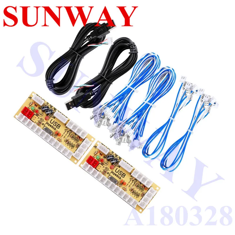 2X DIY Zero Delay Arcade USB ENCODER PC TO JOYSTICK FOR Raspberry Pi and Jamma mame
2X DIY Zero Delay Arcade USB ENCODER PC TO JOYSTICK FOR Raspberry Pi and Jamma mame