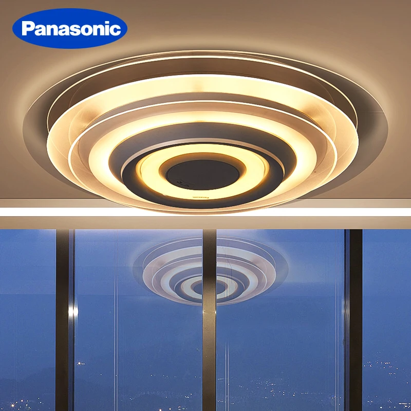 Panasonic LED Modern Ceiling Lights for Bedroom Living Room Double-layer Light Guide Plate 72W Remote Control Lighting
Panasonic LED Modern Ceiling Lights for Bedroom Living Room Double-layer Light Guide Plate 72W Remote Control Lighting
