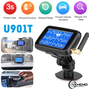 Vehemo Tire Pressure Monitoring System 6tire For Truck 6PCS External Sensor High Temperature Alarm Tire Pressure Sensor Digital 
Vehemo Tire Pressure Monitoring System 6tire For Truck 6PCS External Sensor High Temperature Alarm Tire Pressure Sensor Digital