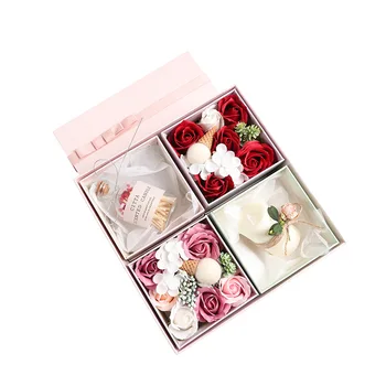 Weishang Factory Direct New Creative Soap Flower Gift Box 520 Valentine's Day Gift with Aromatherapy Candle
Weishang Factory Direct New Creative Soap Flower Gift Box 520 Valentine's Day Gift with Aromatherapy Candle