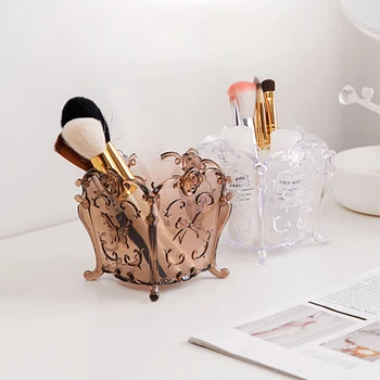 Cosmetic Storage Box Plastic Box Makeup Storage Box Makeup Brush Lipstick Storage Box Transparent Vintage Engraving Desktop
Cosmetic Storage Box Plastic Box Makeup Storage Box Makeup Brush Lipstick Storage Box Transparent Vintage Engraving Desktop