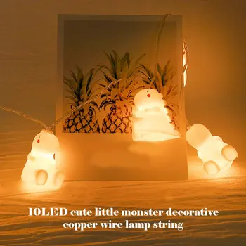 Cute Little Monster Lights 10 Led Shape Decorative Lights Small Night Light Birthday parties Prop Lights create atmosphere
Cute Little Monster Lights 10 Led Shape Decorative Lights Small Night Light Birthday parties Prop Lights create atmosphere