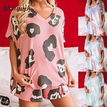 Wenyujh Fashion Tie Dye Printed Pajamas Set 2pcs Print T Shirt And Shorts Summer Set Loungewear Nightwear Sleepwear Homewear
Wenyujh Fashion Tie Dye Printed Pajamas Set 2pcs Print T Shirt And Shorts Summer Set Loungewear Nightwear Sleepwear Homewear