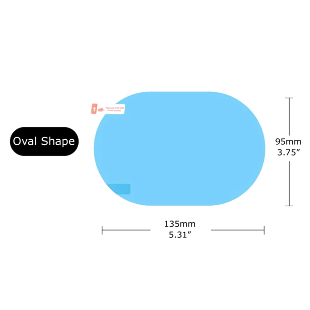 2pcs Rainproof Car Rearview Mirror Sticker Anti-Fog Protective Film Rain ShieldProtector Films Oval Mirror Protector Films
2pcs Rainproof Car Rearview Mirror Sticker Anti-Fog Protective Film Rain ShieldProtector Films Oval Mirror Protector Films