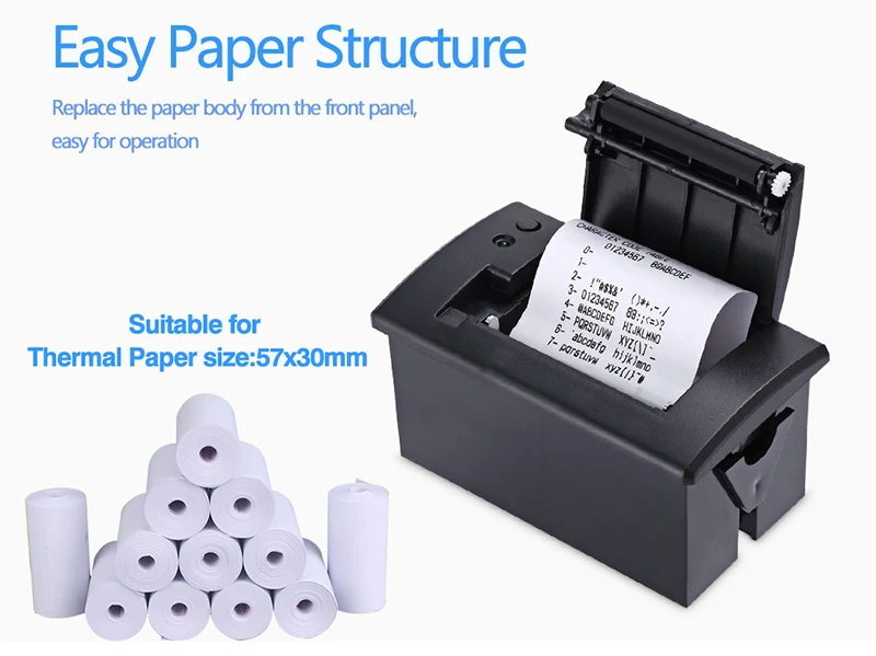 Generic 58mm Panel Embedded Thermal Printer Kiosk Mini Receipt Printer