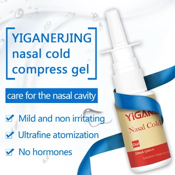 YIGANERJING Rhinitis Treatment Cold Compress Solution Chronic Rhinitis Sinusitis Spray Sneezing Runny Nose Nasal Treatment 20ml
YIGANERJING Rhinitis Treatment Cold Compress Solution Chronic Rhinitis Sinusitis Spray Sneezing Runny Nose Nasal Treatment 20ml