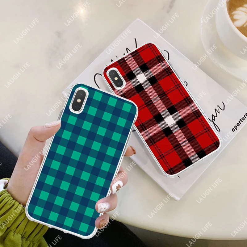 Plaid Phone Case For iPhone 11 Pro X S Max XR 6 S 7 8 Plus 5 S E Case Soft Silicone Checkerboard Geometric Checkered Clear Case
Plaid Phone Case For iPhone 11 Pro X S Max XR 6 S 7 8 Plus 5 S E Case Soft Silicone Checkerboard Geometric Checkered Clear Case
