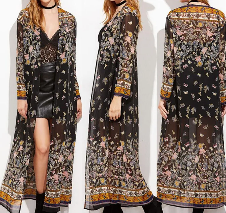 New Style Europe And America Chiffon Printed Shawl Sun Protection Clothing Heat Transfer Floral Patterns Bikini Chiffon Blouse
New Style Europe And America Chiffon Printed Shawl Sun Protection Clothing Heat Transfer Floral Patterns Bikini Chiffon Blouse