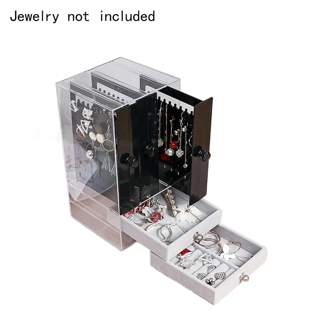 Jewelry Display Storage Tray Holder Ornaments Storage Box Makeup Organizer Dust Proof Earring Storage Box
Jewelry Display Storage Tray Holder Ornaments Storage Box Makeup Organizer Dust Proof Earring Storage Box