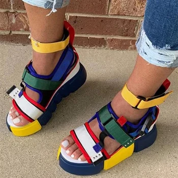 Peep Toe Platform Sandals 2020 Summer Hook&Loop Sport Style Ladies Mid Heel Casual Shoes 35-43 Size Mix Color Female Sandals
Peep Toe Platform Sandals 2020 Summer Hook&Loop Sport Style Ladies Mid Heel Casual Shoes 35-43 Size Mix Color Female Sandals