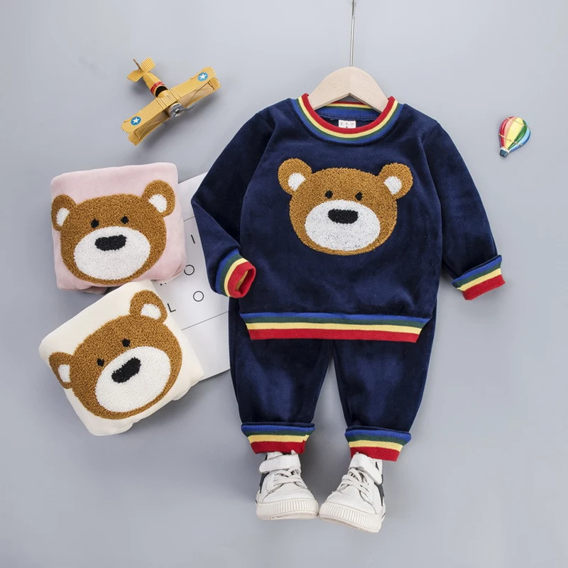 Spring Kid Boys Clothing Set 2019 Winter Cartoon Bear Tops+Pants Girls Boutique Outfits Sport Suits Christmas New Year Costume
Spring Kid Boys Clothing Set 2019 Winter Cartoon Bear Tops+Pants Girls Boutique Outfits Sport Suits Christmas New Year Costume