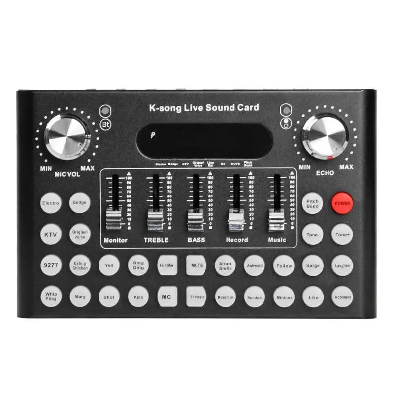 Studio Audio Microphone Webcast Entertainment Streamer USB External Live Sound Card for IOS Android Phone and PC
Studio Audio Microphone Webcast Entertainment Streamer USB External Live Sound Card for IOS Android Phone and PC