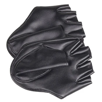 Fashion Ladies Tight Palm and Finger Gloves Leather Black 
Fashion Ladies Tight Palm and Finger Gloves Leather Black