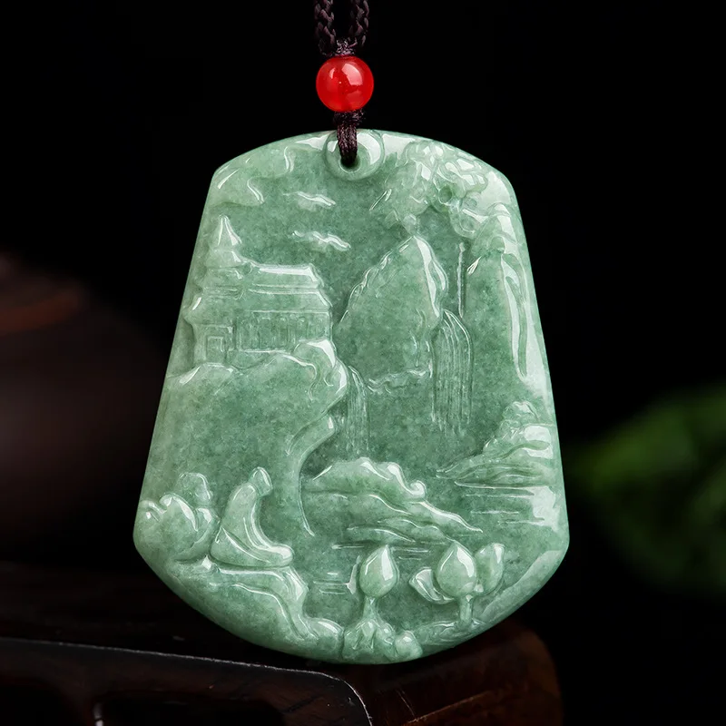 Hot Selling New Natural Jade Lake Color Spring Pendant Charm Jewellery Hand-Carved Necklace for Women Men Fashion Accessories
Hot Selling New Natural Jade Lake Color Spring Pendant Charm Jewellery Hand-Carved Necklace for Women Men Fashion Accessories