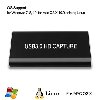 USB 3.0 Video Capture Card HDMI to USB3.0 TV BOX Camcorder Game Live Streaming Recording Dongle For PS3 PS4 XBox one Phone
USB 3.0 Video Capture Card HDMI to USB3.0 TV BOX Camcorder Game Live Streaming Recording Dongle For PS3 PS4 XBox one Phone